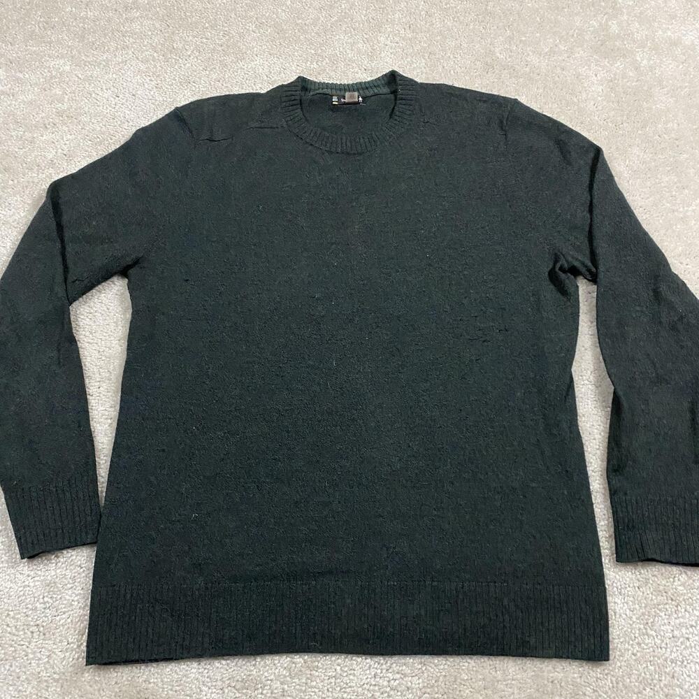 Smartwool Sweater‎ Mens M Green Crewneck Knit Pullover Wool Blend Outdoor Hiking